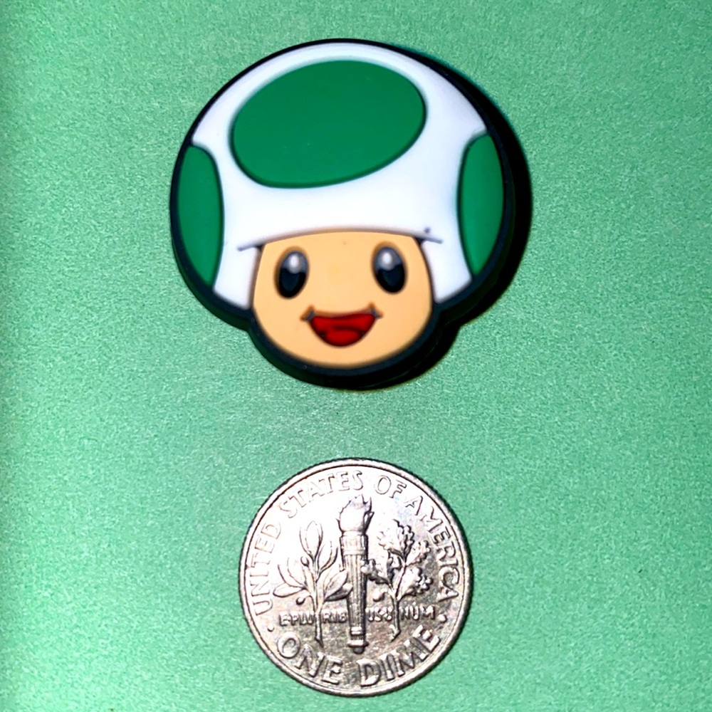 (10 for $15) Toad Super Mario Bros Nintendo Crocs Shoe Charms